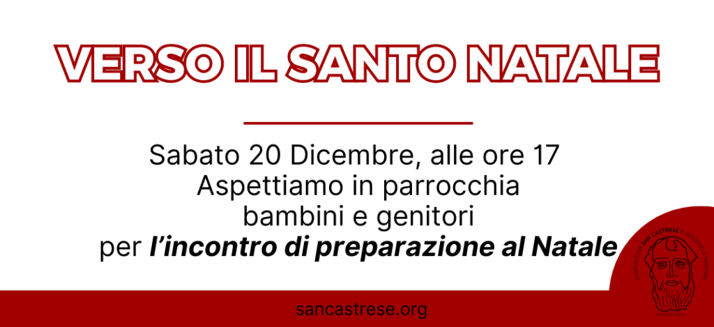 Famiglie e bambini incontro al Natale