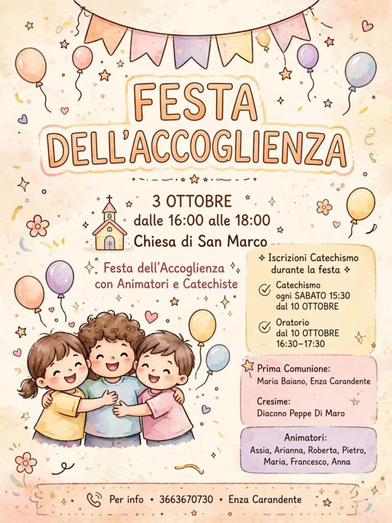 Festa dell'Accoglienza - Oratorio San Marco